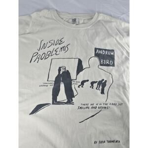 Andrew Bird Inside Problems Tour Shirt XXL 3XL Comfort Colors Sofia Tormenta Art
